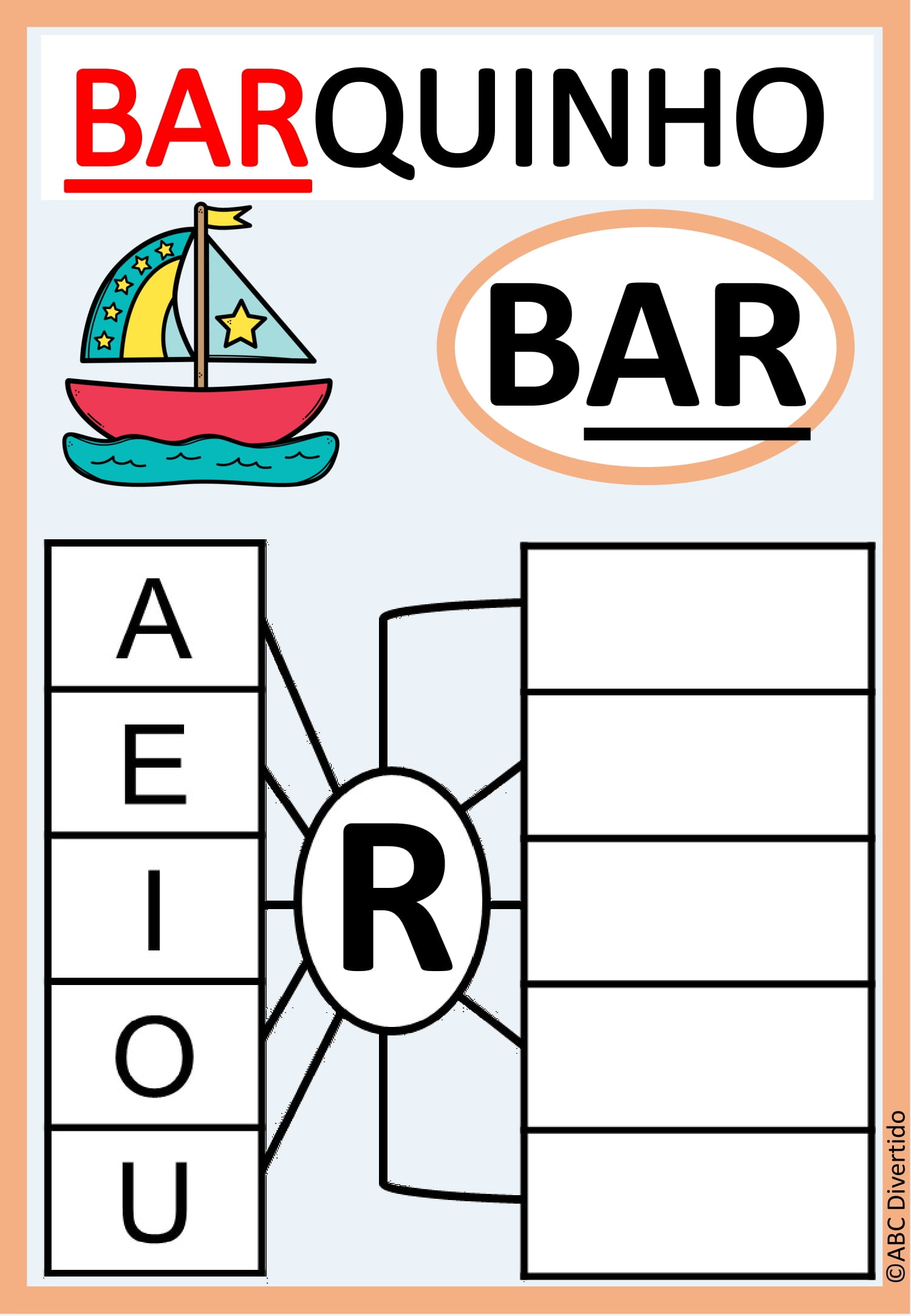 3 FICHAS SEQUÊNCIA BARQUINHO A4-8