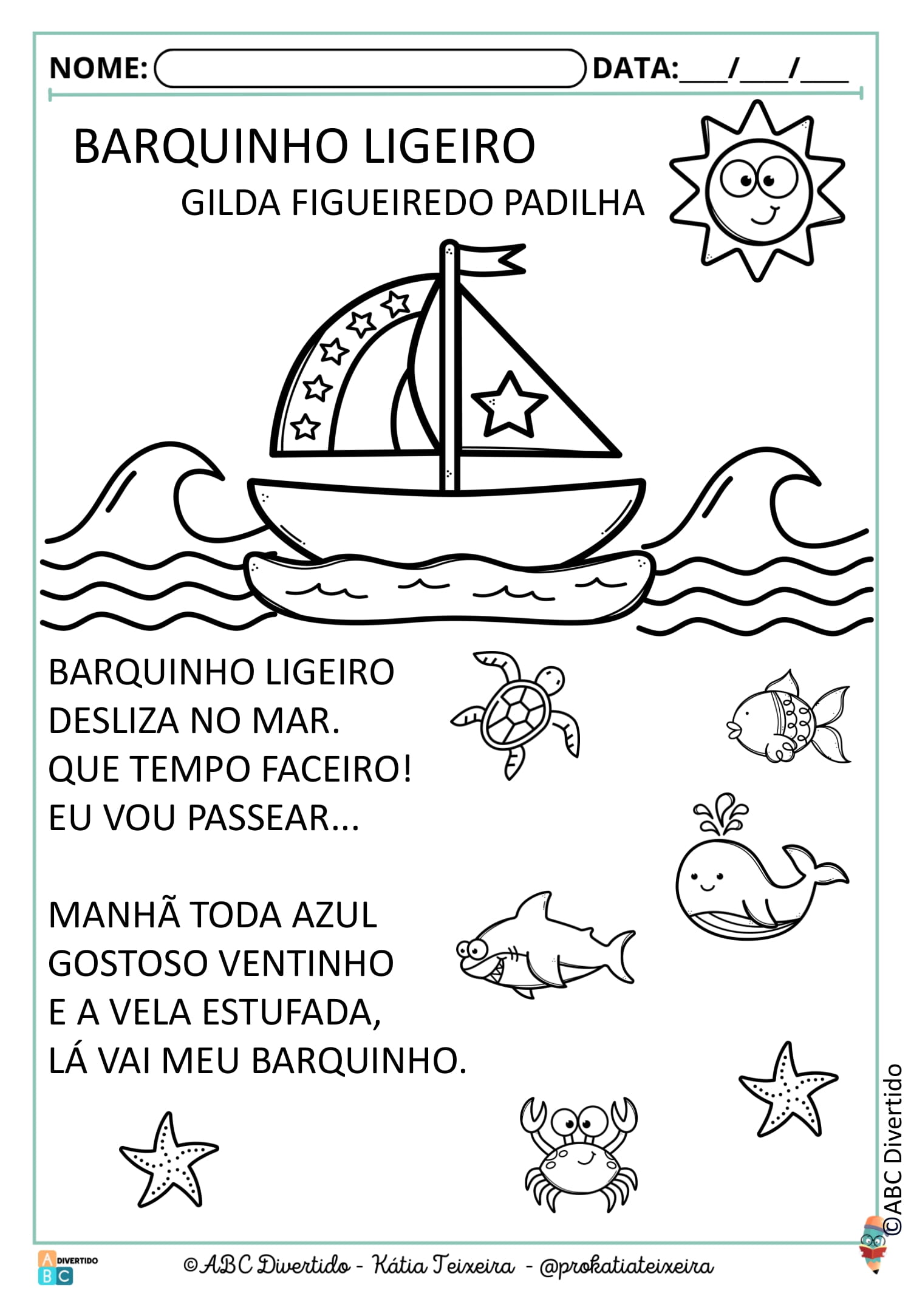 6 SEQUÊNCIA BARQUINHO LIGEIRO COR-06