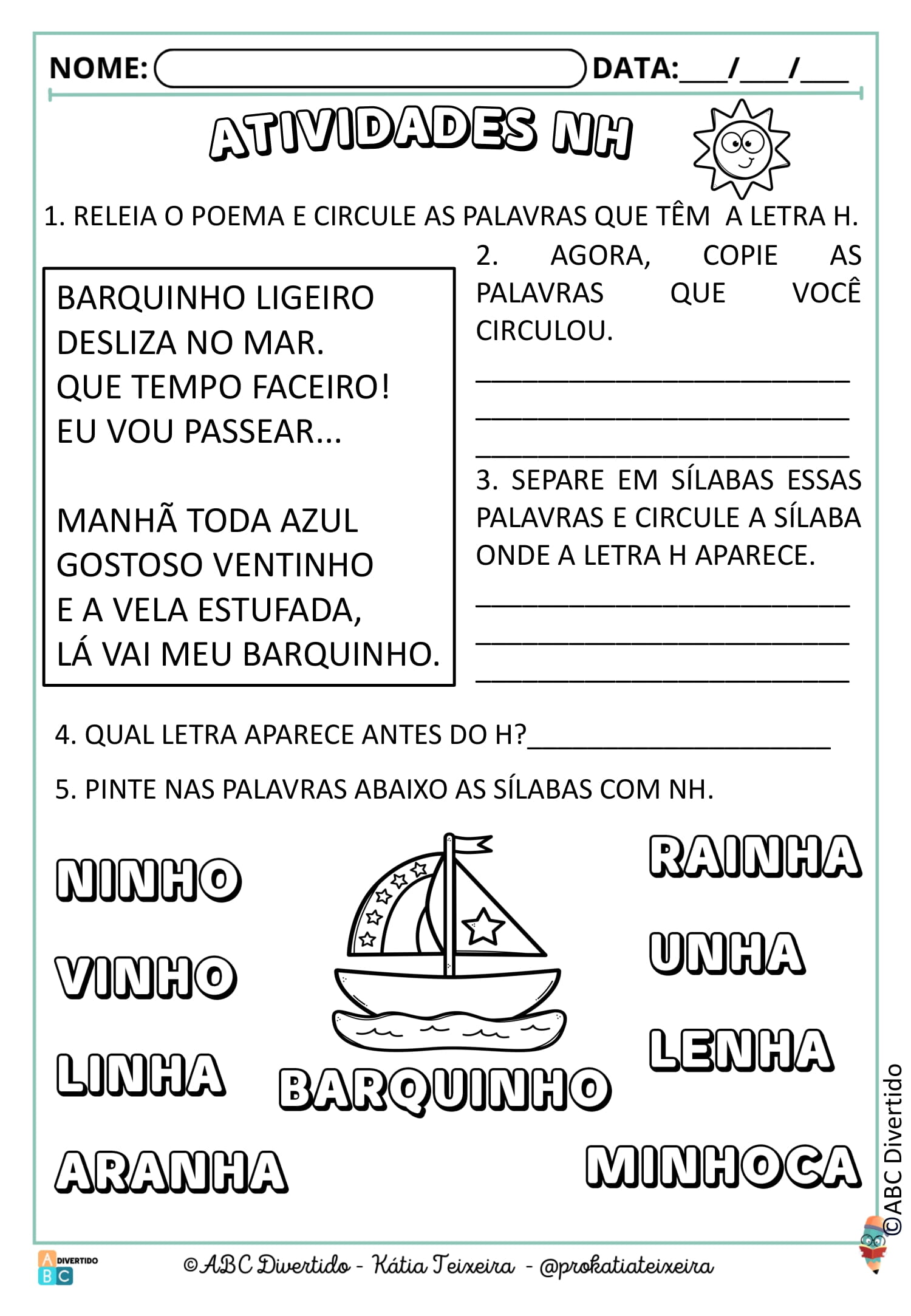 6 SEQUÊNCIA BARQUINHO LIGEIRO COR-14